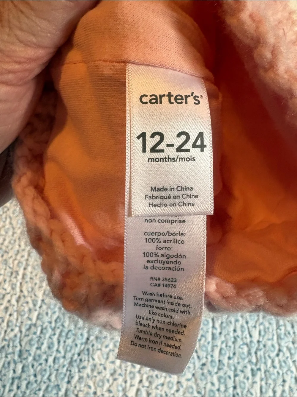 Carter’s Baby Beanie Toboggan with PomPom